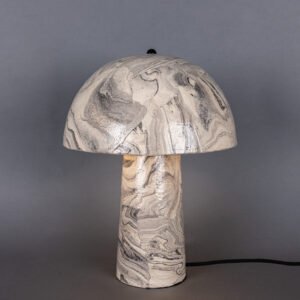 Amanita Small Marbled Ceramic Mushroom Table Lamp Ceramic Table Lamps Great Lighting UK Ltd