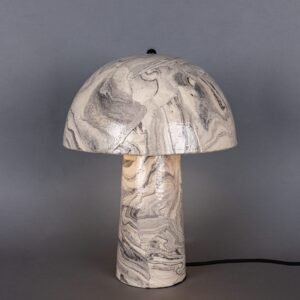 Amanita Small Marbled Ceramic Mushroom Table Lamp Ceramic Table Lamps Great Lighting UK Ltd