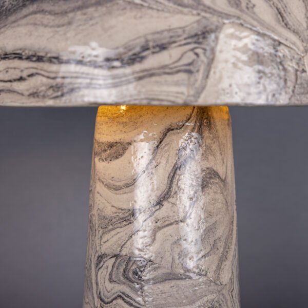 Amanita Small Marbled Ceramic Mushroom Table Lamp Ceramic Table Lamps Great Lighting UK Ltd