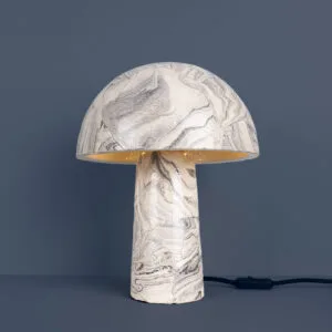 Amanita Small Marbled Ceramic Mushroom Table Lamp Ceramic Table Lamps Great Lighting UK Ltd