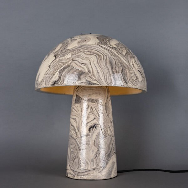 Amanita Large Marbled Ceramic Mushroom Table Lamp Ceramic Table Lamps Great Lighting UK Ltd