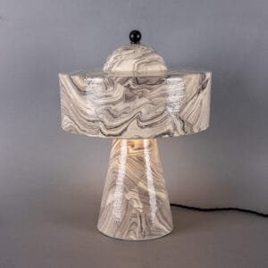 Seville Marbled Ceramic Mid-Century Modern Table Lamp New Arrivals Great Lighting UK Ltd