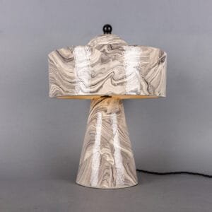 Seville Marbled Ceramic Mid-Century Modern Table Lamp New Arrivals Great Lighting UK Ltd