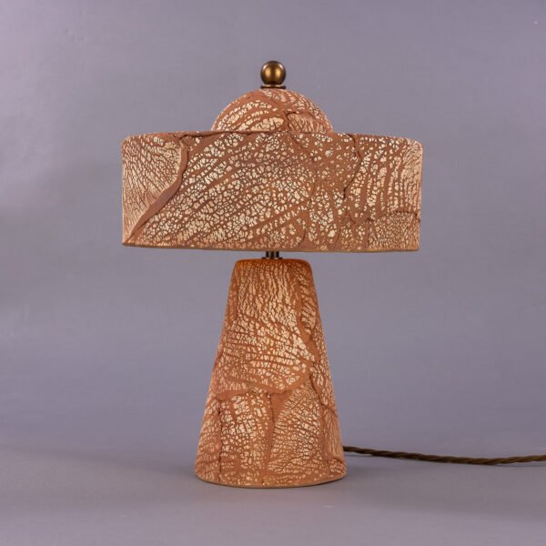 Seville Modern Table Lamp in Red Iron Ceramic Ceramic Table Lamps Great Lighting UK Ltd