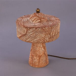 Seville Modern Table Lamp in Red Iron Ceramic Ceramic Table Lamps Great Lighting UK Ltd