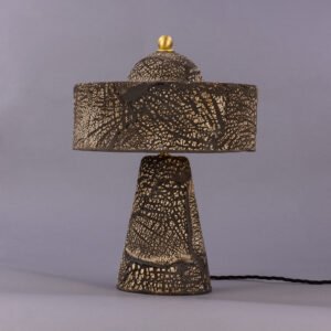 Seville Black Clay Ceramic Modern Table Lamp Ceramic Table Lamps Great Lighting UK Ltd