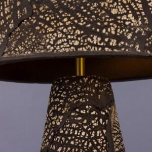 Seville Black Clay Ceramic Modern Table Lamp Ceramic Table Lamps Great Lighting UK Ltd