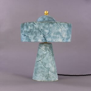Seville Blue Earth Ceramic Modern Table Lamp Ceramic Table Lamps Great Lighting UK Ltd