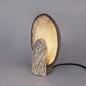Cagliari Black Clay Ceramic Table Lamp Ceramic Table Lamps Great Lighting UK Ltd
