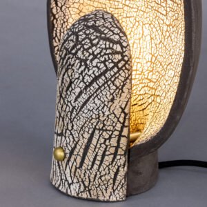 Cagliari Black Clay Ceramic Table Lamp Ceramic Table Lamps Great Lighting UK Ltd