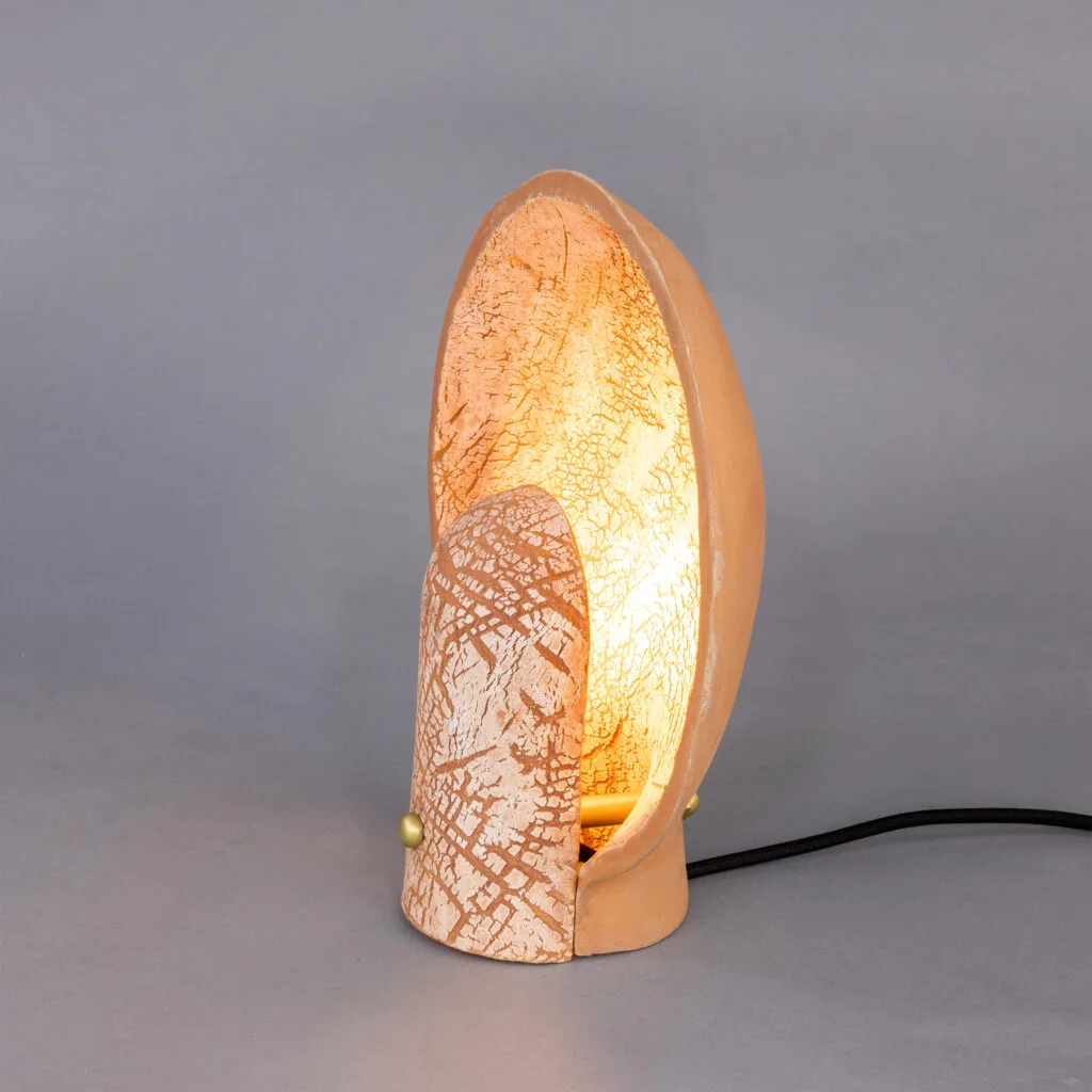 Cagliari Red Iron Ceramic Table Lamp