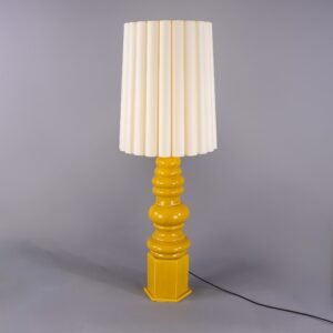 Safi Large Ceramic Table Lamp with Fabric Shade Ceramic Table Lamps Great Lighting UK Ltd