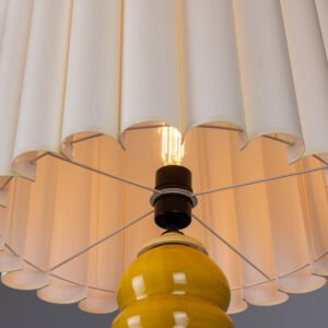 Safi Large Ceramic Table Lamp with Fabric Shade Ceramic Table Lamps Great Lighting UK Ltd