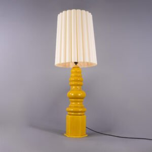 Safi Large Ceramic Table Lamp with Fabric Shade Ceramic Table Lamps Great Lighting UK Ltd