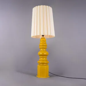 Safi Large Ceramic Table Lamp with Fabric Shade Ceramic Table Lamps Great Lighting UK Ltd