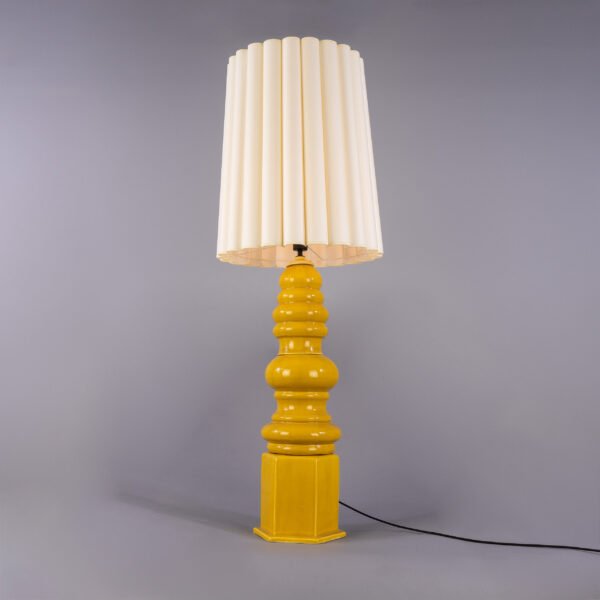 Safi Large Ceramic Table Lamp with Fabric Shade Ceramic Table Lamps Great Lighting UK Ltd