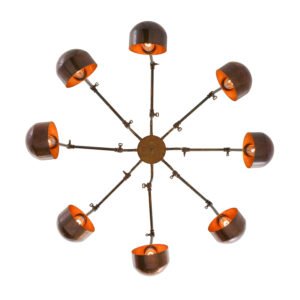 San Jose Eight-Arm Brass Chandelier Large Multi-Light Chandeliers Great Lighting UK Ltd