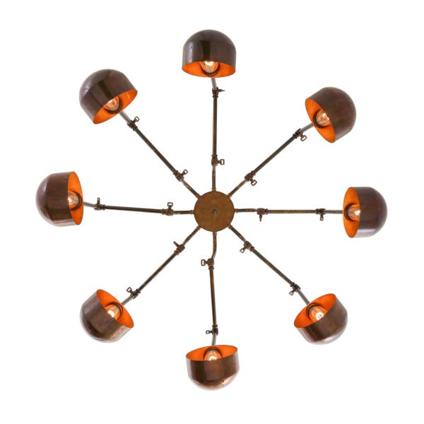 San Jose Eight-Arm Brass Chandelier Large Multi-Light Chandeliers Great Lighting UK Ltd