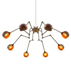 San Jose Eight-Arm Brass Chandelier Large Multi-Light Chandeliers Great Lighting UK Ltd