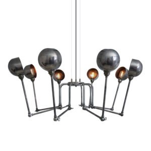 San Jose Eight-Arm Brass Chandelier Large Multi-Light Chandeliers Great Lighting UK Ltd