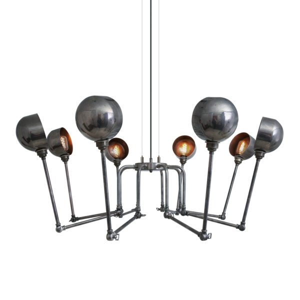 San Jose Eight-Arm Brass Chandelier Large Multi-Light Chandeliers Great Lighting UK Ltd