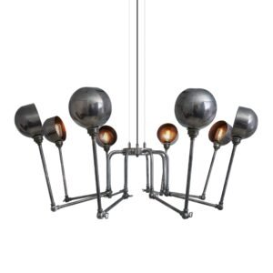 San Jose Eight-Arm Brass Chandelier Large Multi-Light Chandeliers Great Lighting UK Ltd