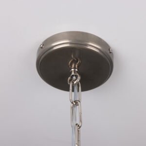 Yaounde Small Opal Five Glass Globe Chandelier Large Single - 3 Arm Pendants Great Lighting UK Ltd