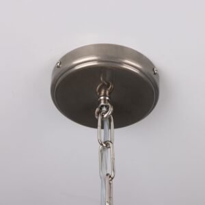 Yaounde Small Opal Five Glass Globe Chandelier Large Single - 3 Arm Pendants Great Lighting UK Ltd