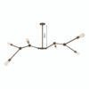 Ottawa Modern Six-Arm Industrial Chandelier Four to Six Arm Pendants Great Lighting UK Ltd