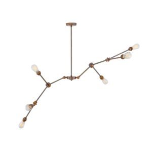 Ottawa Modern Six-Arm Industrial Chandelier Four to Six Arm Pendants Great Lighting UK Ltd