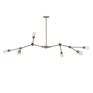 Ottawa Modern Six-Arm Industrial Chandelier Four to Six Arm Pendants Great Lighting UK Ltd