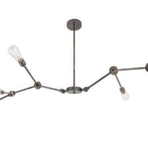 Ottawa Modern Six-Arm Industrial Chandelier Four to Six Arm Pendants Great Lighting UK Ltd
