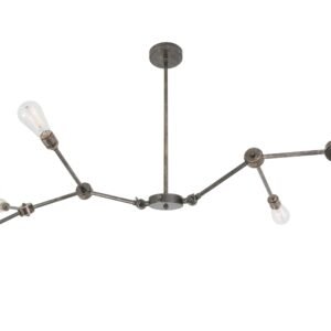 Ottawa Modern Six-Arm Industrial Chandelier Four to Six Arm Pendants Great Lighting UK Ltd