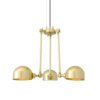 Neiva Vintage Adjustable Three-Arm Chandelier Large Single - 3 Arm Pendants Great Lighting UK Ltd
