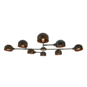 Santa Anita Industrial Flush Eight-Arm Chandelier Four to Six Arm Pendants Great Lighting UK Ltd