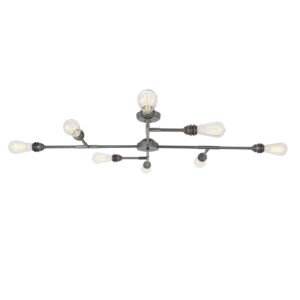 San Felipe Vintage Flush Eight-Arm Chandelier Large Multi-Light Chandeliers Great Lighting UK Ltd