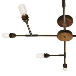 San Felipe Vintage Flush Eight-Arm Chandelier Large Multi-Light Chandeliers Great Lighting UK Ltd