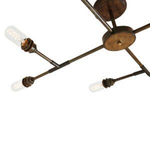 San Felipe Vintage Flush Eight-Arm Chandelier Large Multi-Light Chandeliers Great Lighting UK Ltd