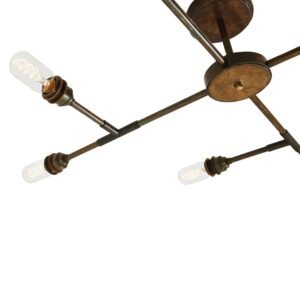 San Felipe Vintage Flush Eight-Arm Chandelier Large Multi-Light Chandeliers Great Lighting UK Ltd