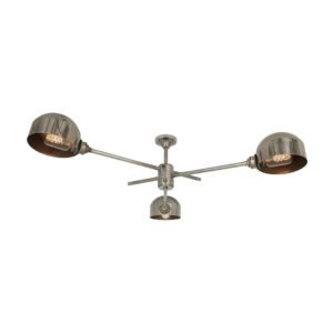 San Jose Vintage Three-Arm Flush Chandelier Kitchen Ceiling Lights Great Lighting UK Ltd