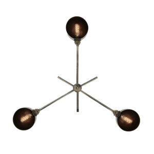 San Jose Vintage Three-Arm Flush Chandelier Kitchen Ceilings Lights Great Lighting UK Ltd