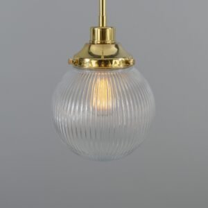 Genoa Chandelier with Eight Light Prismatic Glass Bowls Four to Six Arm Pendants Great Lighting UK Ltd