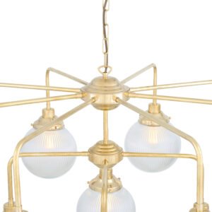 Genoa Prismatic Glass 13-Light Chandelier Large Multi-Light Chandeliers Great Lighting UK Ltd