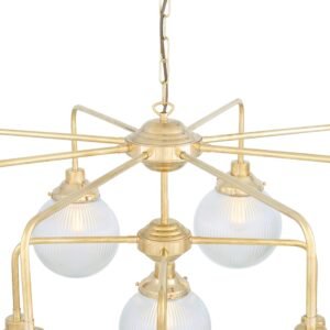 Genoa Prismatic Glass 13-Light Chandelier Large Multi-Light Chandeliers Great Lighting UK Ltd