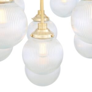 Genoa Prismatic Glass 21-Light Chandelier Large Multi-Light Chandeliers Great Lighting UK Ltd
