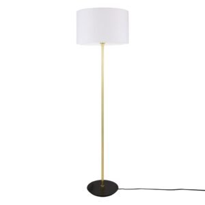 Inch Modern Floor Lamp with Choice of Fabric Shade Floor Lamps Great Lighting UK Ltd
