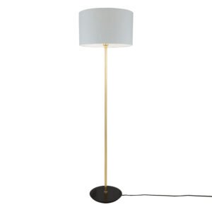 Inch Modern Floor Lamp with Choice of Fabric Shade Floor Lamps Great Lighting UK Ltd