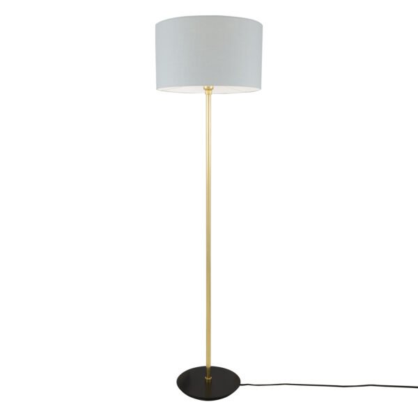 Inch Modern Floor Lamp with Choice of Fabric Shade Floor Lamps Great Lighting UK Ltd
