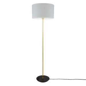 Inch Modern Floor Lamp with Choice of Fabric Shade Floor Lamps Great Lighting UK Ltd