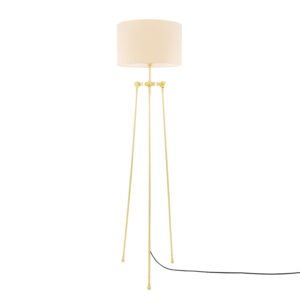 Erill Contemporary Tripod Floor Lamp with Choice of Fabric Shade Floor Lamps Great Lighting UK Ltd